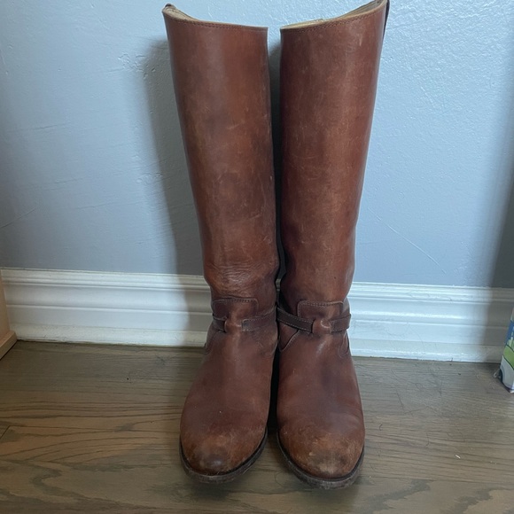 Frye Riding Boots Brown SZ 8.5 - Picture 4 of 8